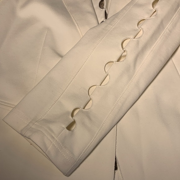 🟠 Akris punto 🟠 scalloped sleeves+back notched lapel blazer - Picture 7 of 8